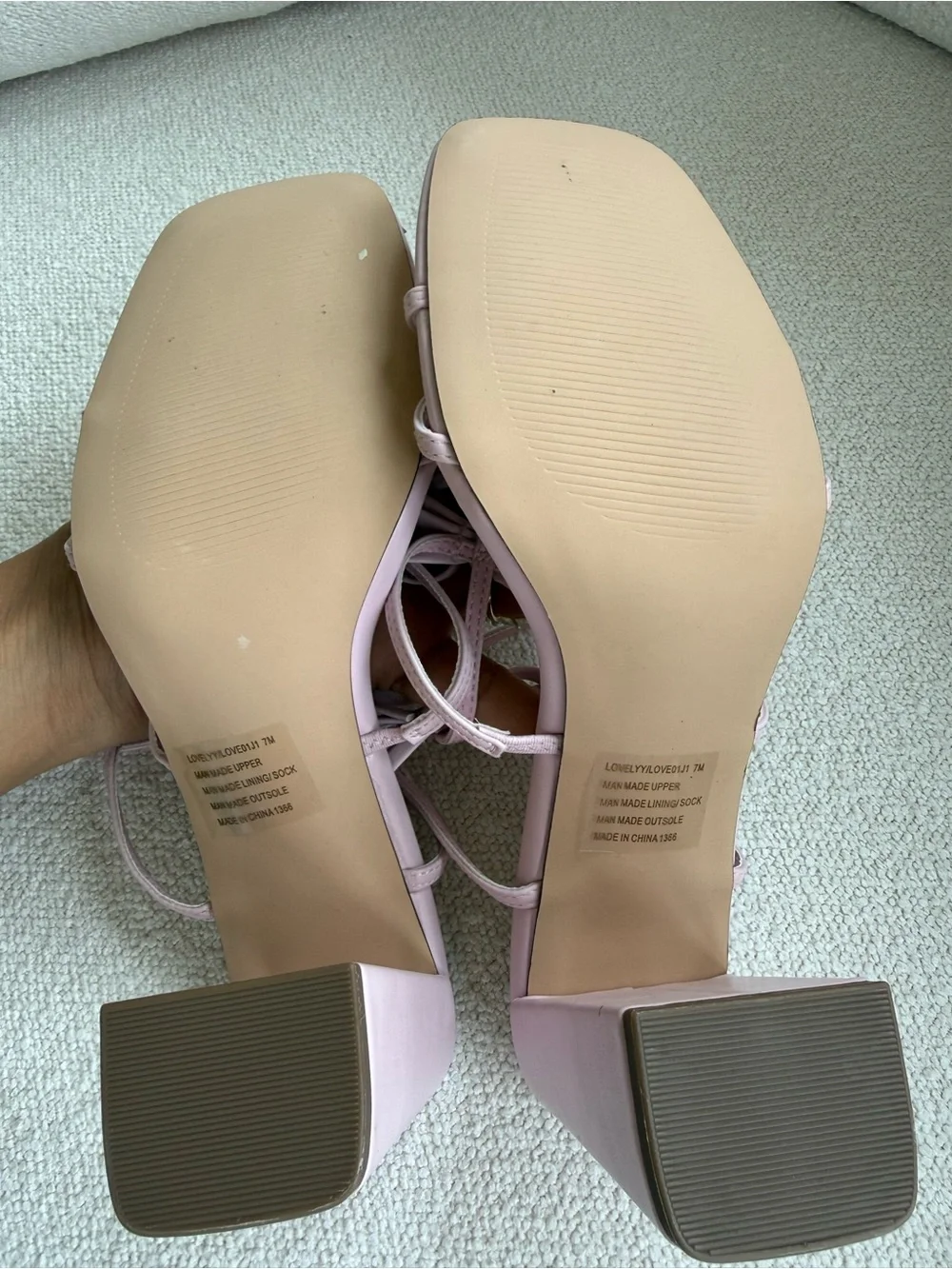 Madden Girl Pink Strappy Block Heel Sandals